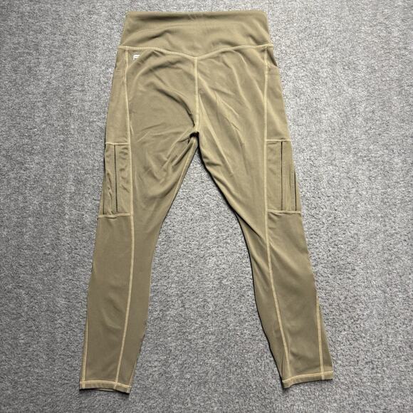 Fabletics Motion 365 Leggings Women's Small/Medium (no tag) Green Ankle Pockets - Picture 3 of 7
